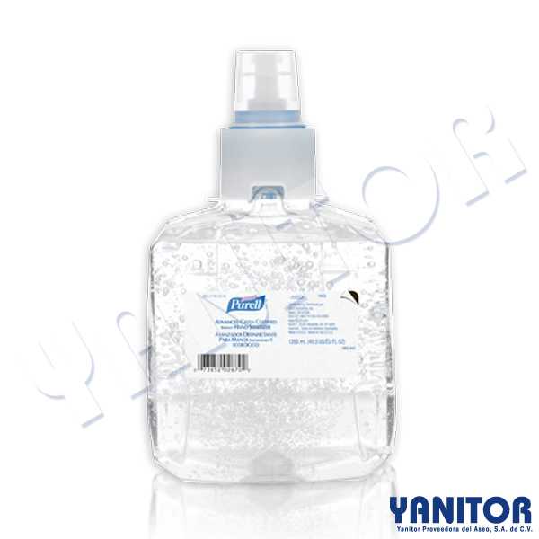 PURELL LTX GREEN CERT HAND SANITIZER 2/1200 ML.