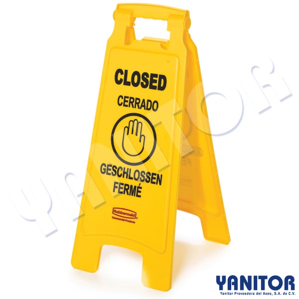 FLOOR SING W/MULTI-LINGUAL CLOSED IMPRINT